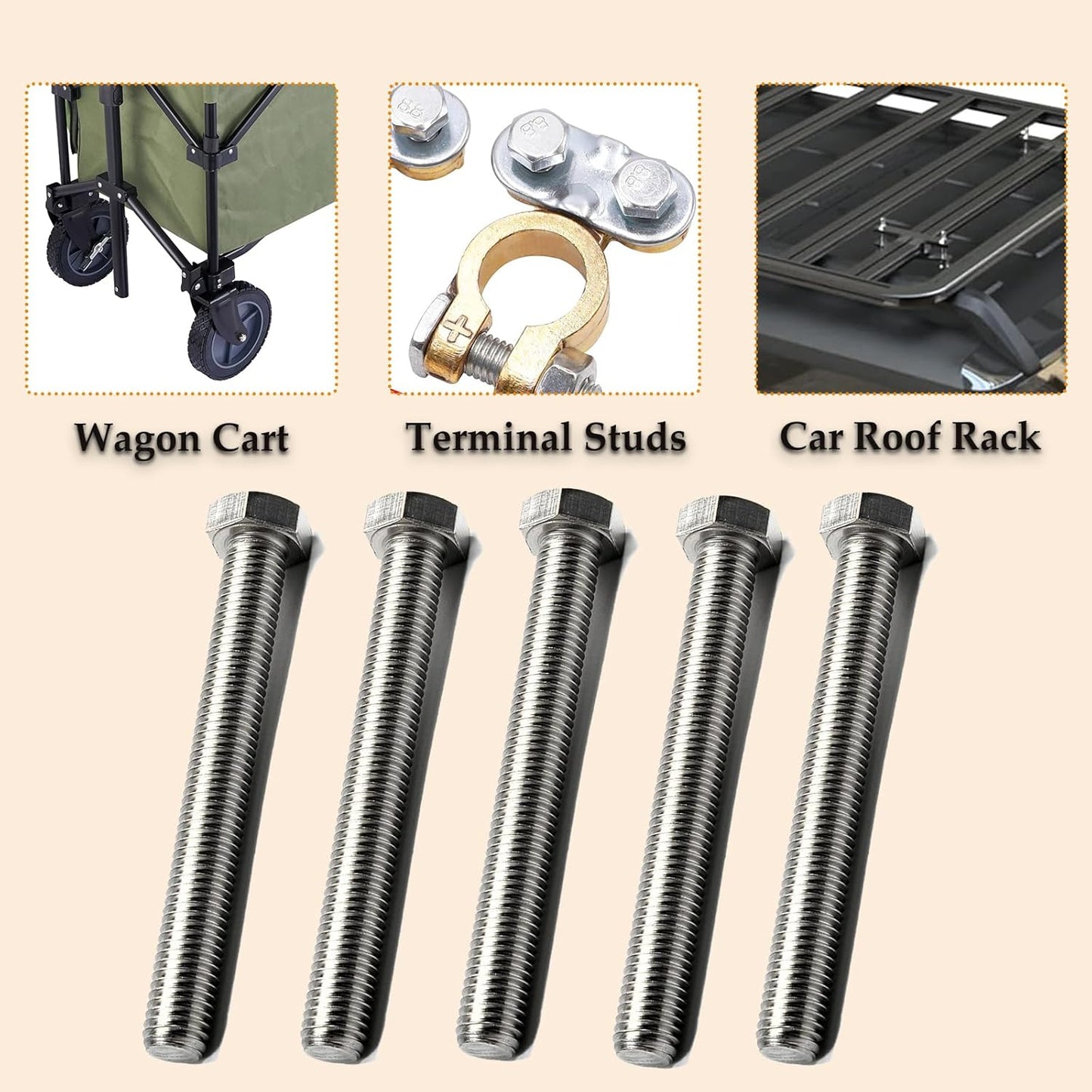 20Pcs M8 Hex Bolts M8x30mm Hex Head Bolt Stainless Steel 304 | M8-1.25 Fully Threaded Hex Tap Metric Hexagon Head Machine Screw Right Hand External Hex Drive