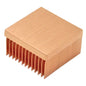 2Pcs Pure Copper Heatsink 0.79" x 0.79" x 0.43" / 20mm x 20mm x 11mm Skiving Fin Heat Sink Cooling for Raspberry pi Electronic 3D Printer CHIP IC MOS Heat Dissipation