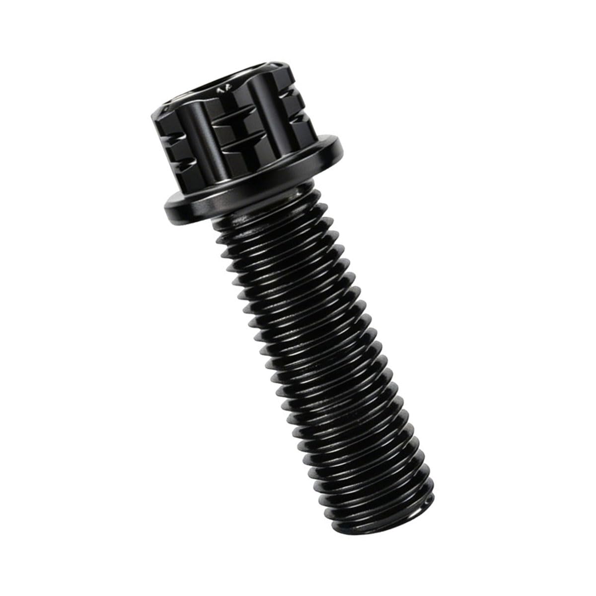 4PCS Titanium Finish Bolt Flange Torx Head M6 M8 M10 x 20 25 30 35mm Stainless Steel Screw Bolt for Motorcycle Car Modifications (Black, M10x30mm Pitch 1.25mm)
