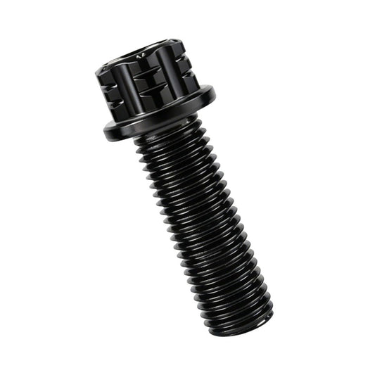 4PCS Titanium Finish Bolt Flange Torx Head M6 M8 M10 x 20 25 30 35mm Stainless Steel Screw Bolt for Motorcycle Car Modifications (Black, M10x30mm Pitch 1.25mm)