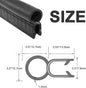 Storystore Car Door Rubber Seal Strip, Fits 1/16" Edge, Trim Seal with Top Bulb for Cars, Boats, RVs, Trucks, and Home Applications, Automotive Weather Striping (10Ft)