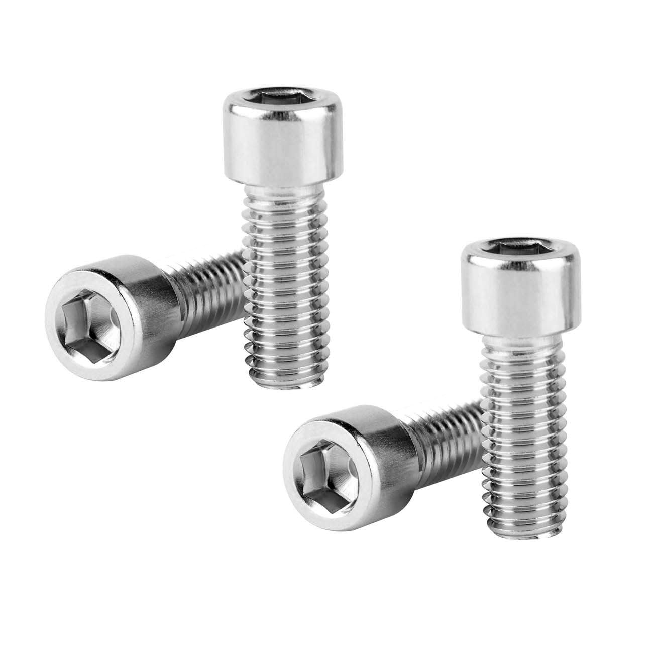 M8x30mm Bike Screw Stainless Steel Allen Hex Bolts for Bicycle Motorcycle Car Pack of 4 (Silver)