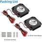GDSTIME 2 Pack 40mm Blower Fan 12V 40x40x10mm 4010 DC Brushless Cooling Replacement Fans for 3D Printer
