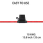 Fuse Holder - 10 AWG Inline Fuse Holder with 40 AMP