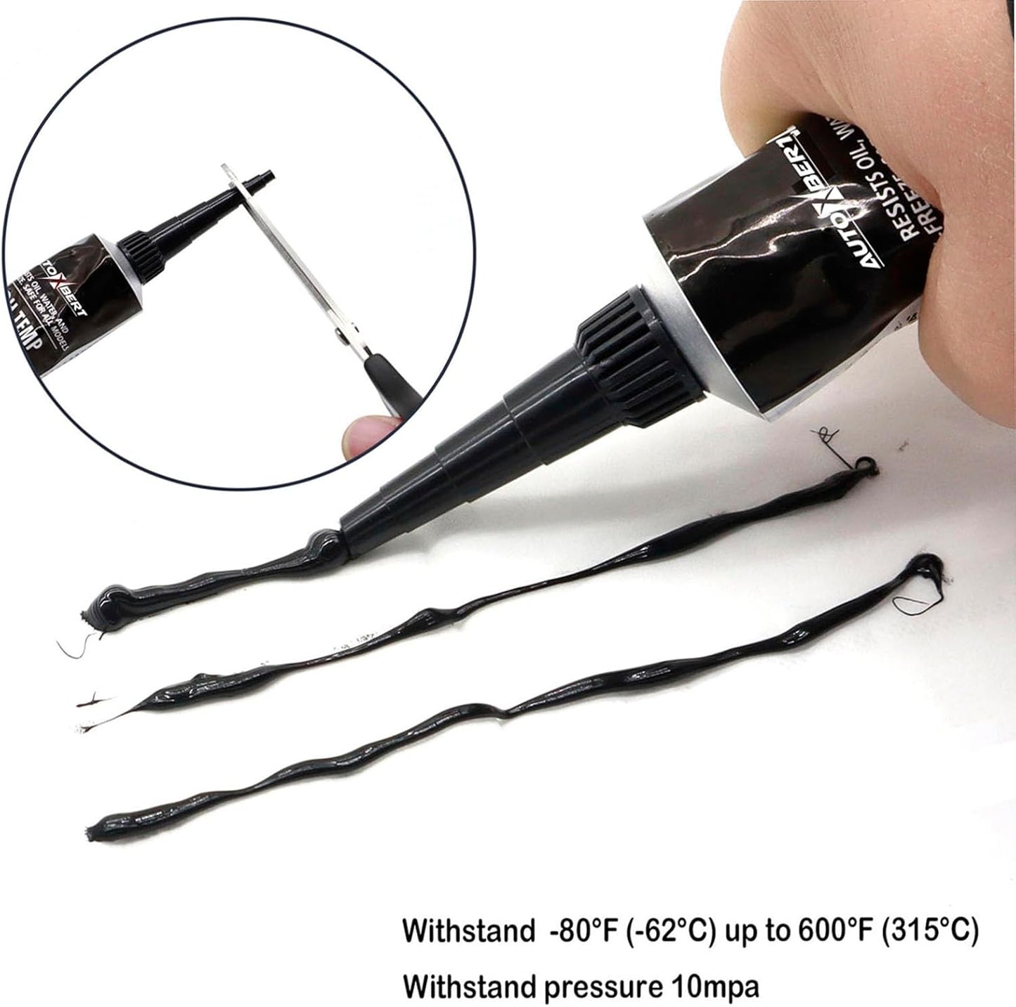 105g 3.7oz High Temperature Instant RTV Silicone Sealant Gasket Maker Bonding Engine Parts Valve Oil Resistant Waterproof Temp