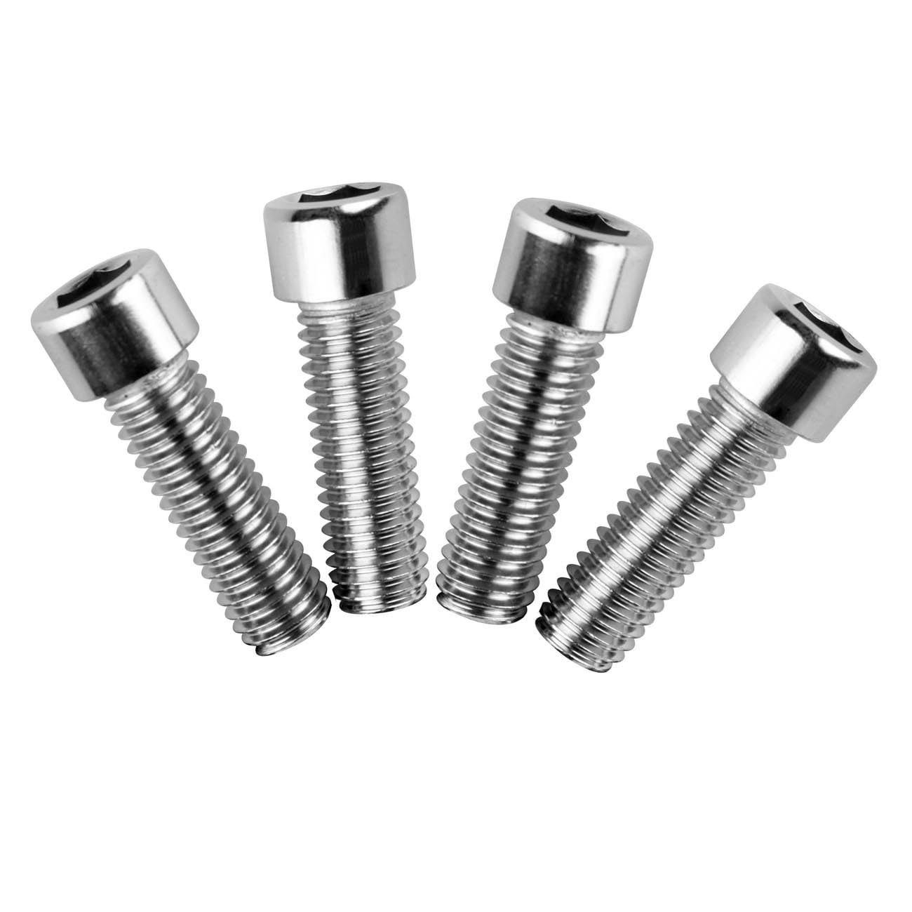 M8x30mm Bike Screw Stainless Steel Allen Hex Bolts for Bicycle Motorcycle Car Pack of 4 (Silver)