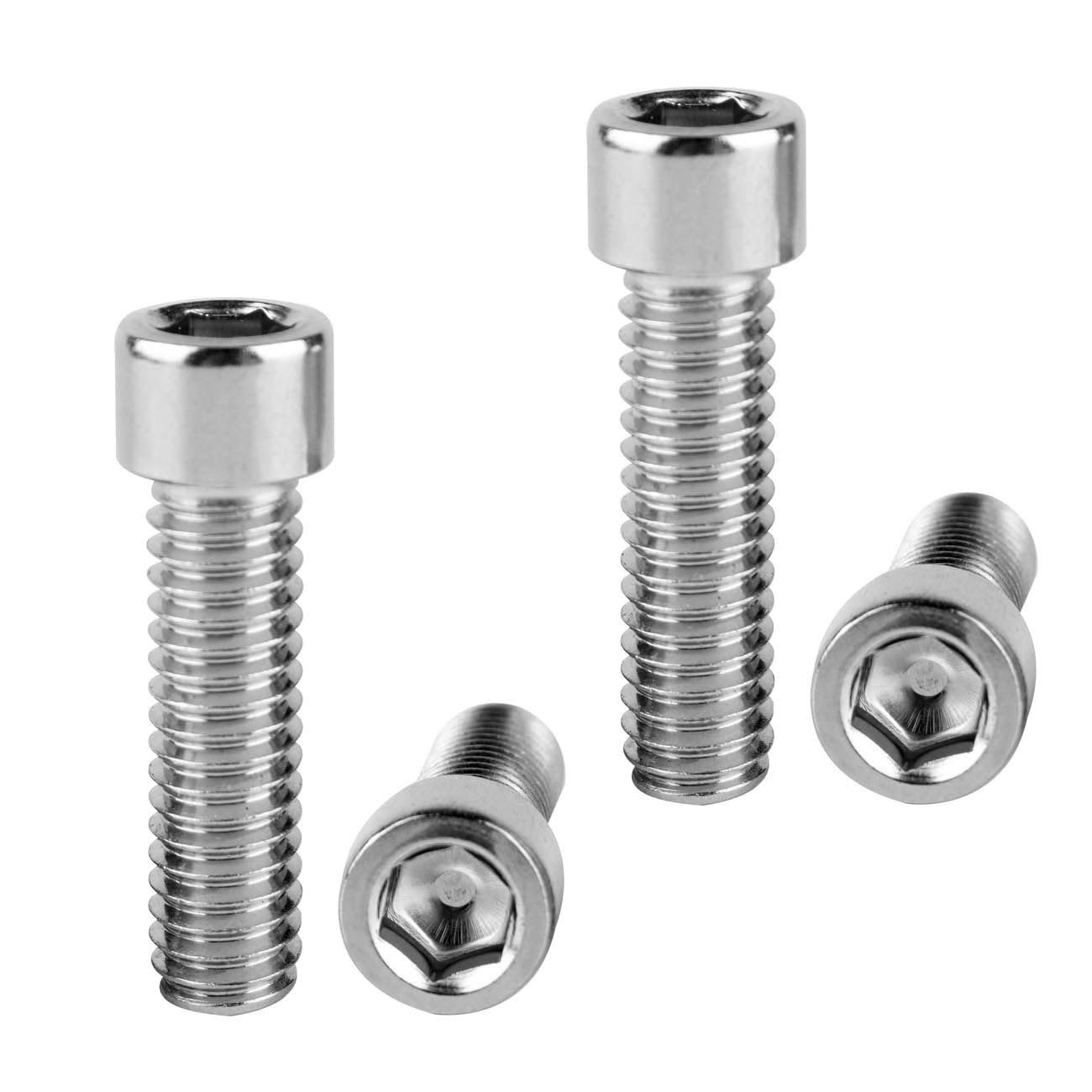 M8x30mm Bike Screw Stainless Steel Allen Hex Bolts for Bicycle Motorcycle Car Pack of 4 (Silver)