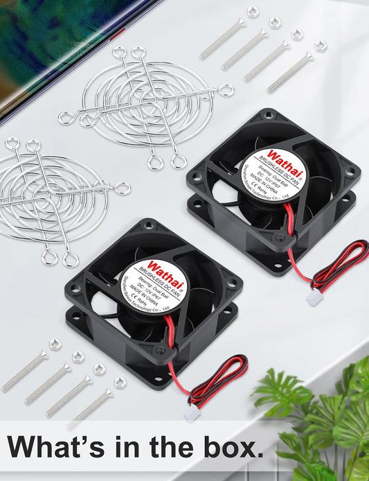 60mm 12v Fan Waterproof High Speed Small 12V DC Computer Cooling Fan | Built with a dual ball bearing and IP67 protection, this 12v computer fan waterproof unit thrives in humid battery boxes