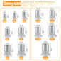 Metric & SAE Rivet Nuts Assortment kit, 300 Pcs Stainless Steel Rivet Nuts kit, M3 M4 M5 M6 M8 M10 M12#8-32#10-24 1/4"-20 5/16"-18 3/8"-16 Stainless Rivet nut rivnuts