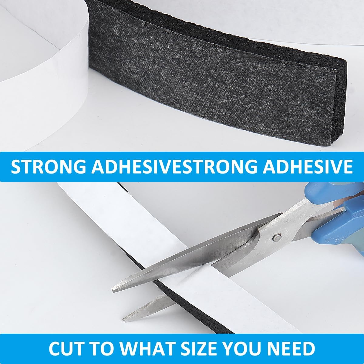Foam Insulation Tape, 1In x 1/8In x 33Ft Weather Stripping Door Seal Strip for Doors and Windows,Sliding Door, Soundproofing Door Seal,Weatherstrip,Air Conditioning Seal Strip