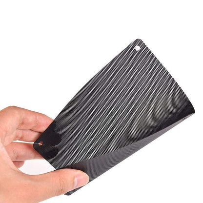 10 Pieces 120mm PC Cooler Fan Dust Filter Computer Fan Filter Black Dustproof Case Cover Computer Mesh with 40 Pieces of Screws