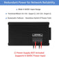 12 Port Compact Industrial Gigabit Ethernet Switch, Unmanaged Network Switch with Dual 9-56V DC Power Input, DIN Rail & Wall Mount, Fanless Metal Housing, IP40, 20Gbps for CCTV and Factory