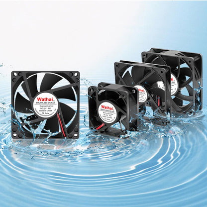 60mm 12v Fan Waterproof High Speed Small 12V DC Computer Cooling Fan | Built with a dual ball bearing and IP67 protection, this 12v computer fan waterproof unit thrives in humid battery boxes