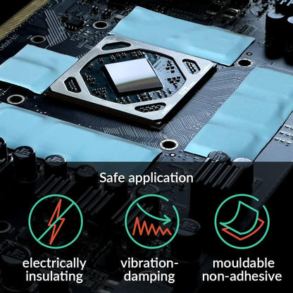 ARCTIC TP-3: Premium Performance Thermal Pad, 100 x 100 x 1.5 mm (Stackable to 2.0 mm Without Performance Loss), 1 Piece - High Performance, Particularly Soft, Ideal Gap Filler, Bridging Gaps