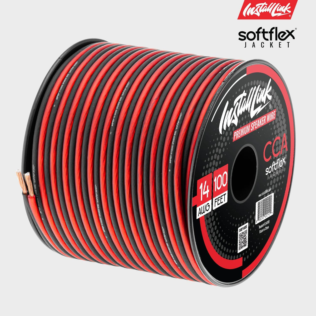 14 Gauge Speaker Wire (Speaker Cable) for Car, Home or RV Audio Cable, 100ft, CCA