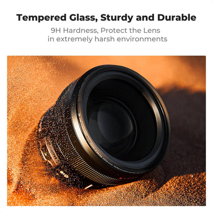 K&F CONCEPT 62mm Shockproof & Ultra Low Reflectivity MCUV Lens Protection Filter, 28 Multi-Coated Waterproof Scratch Resistant HD UV Camera Lens Filter (Nano-X Series)